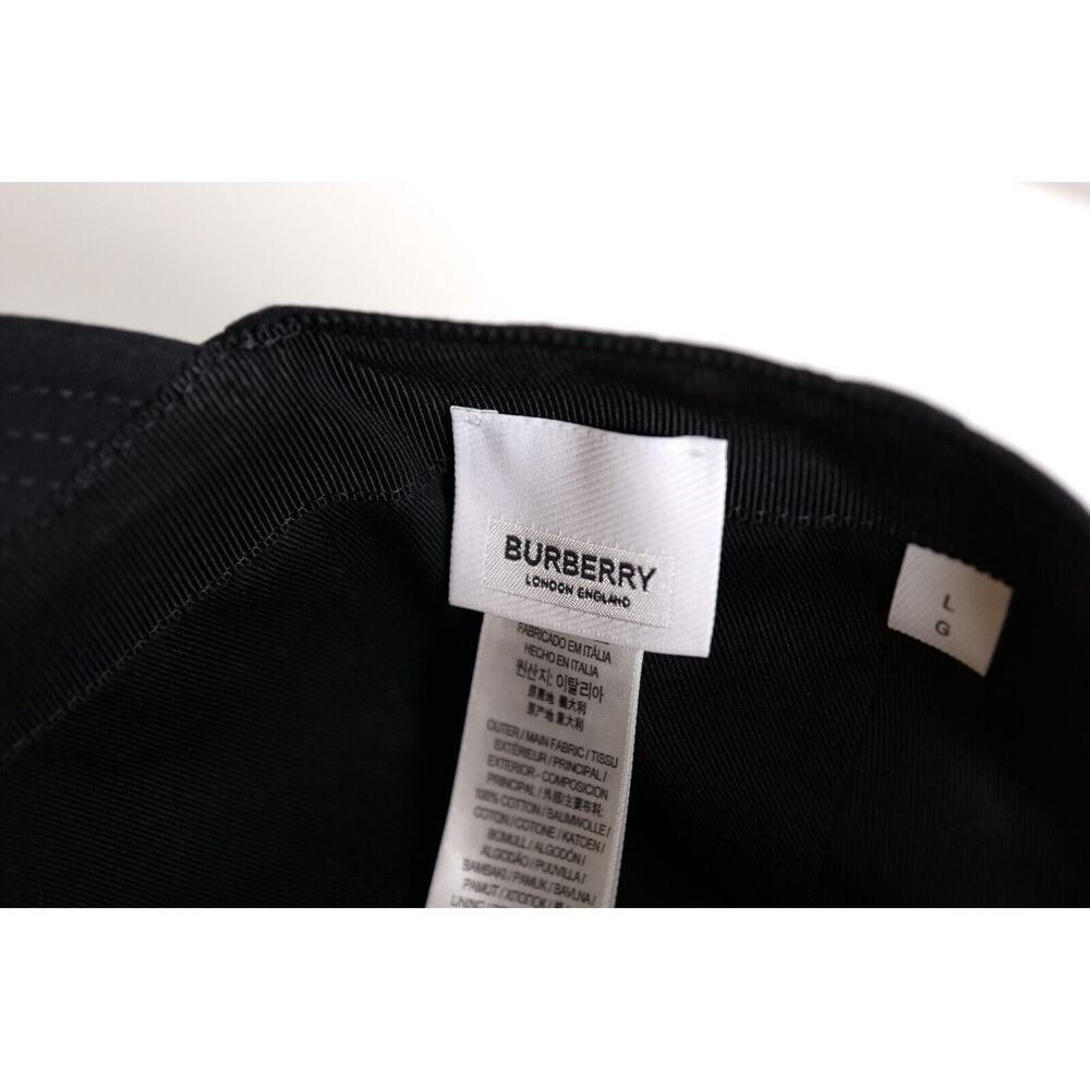 Burberry Black Oak Leaf Crest Cotton Jersey Baseball Cap (Size L) RRP $480 - Picture 9 of 10